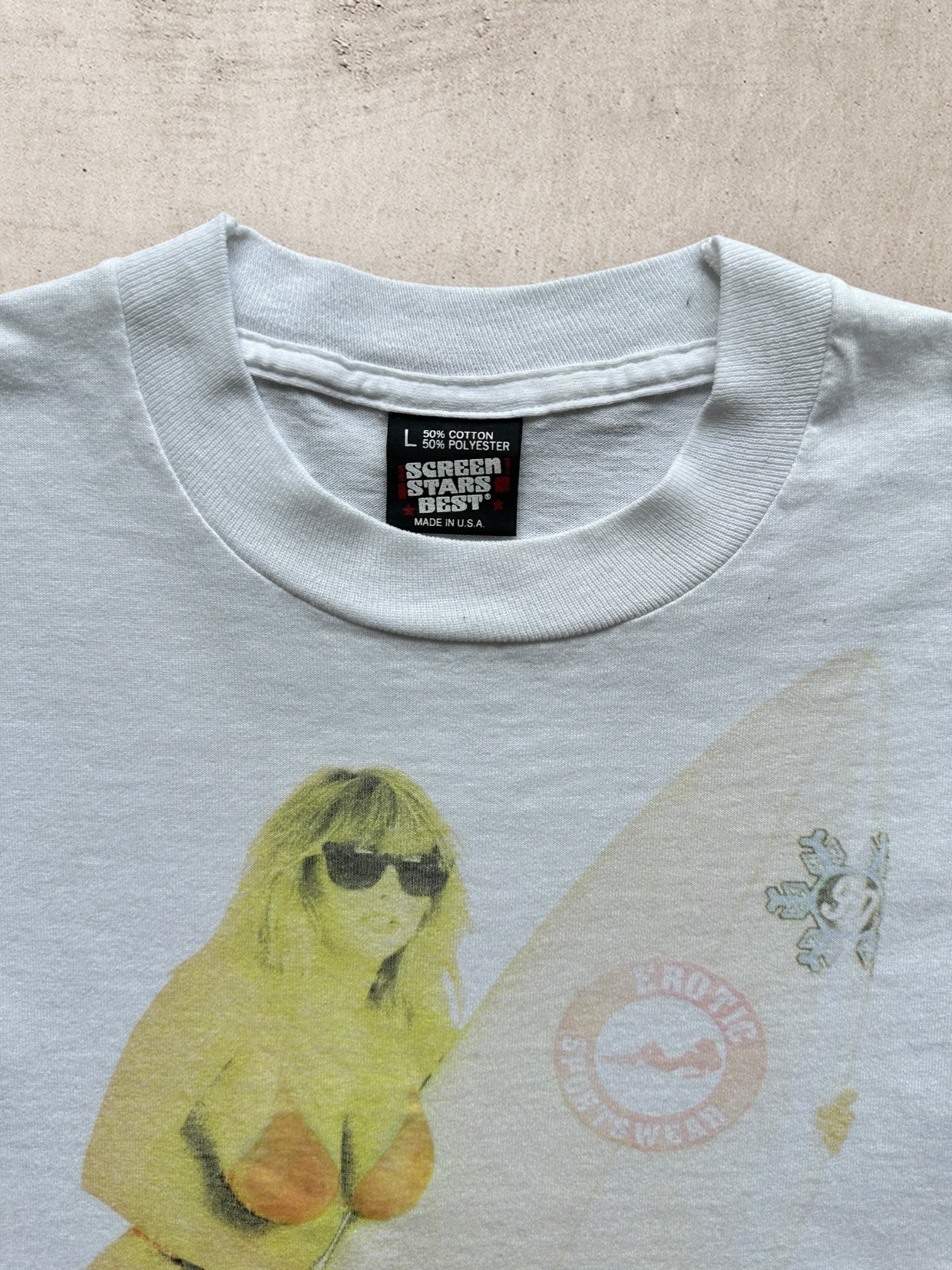 90s Turn up the Heat Erotic Sportswear Graphic T-Shirt - Large