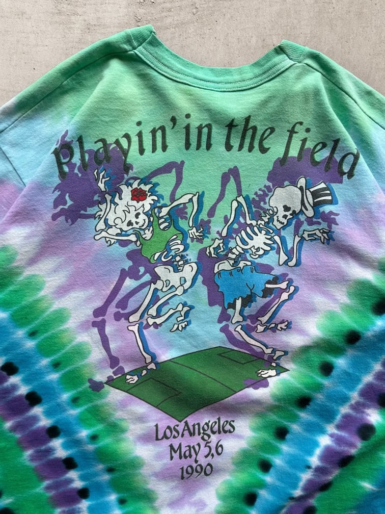 90s Grateful Dead Playin’ In The Field Graphic T-Shirt - XL