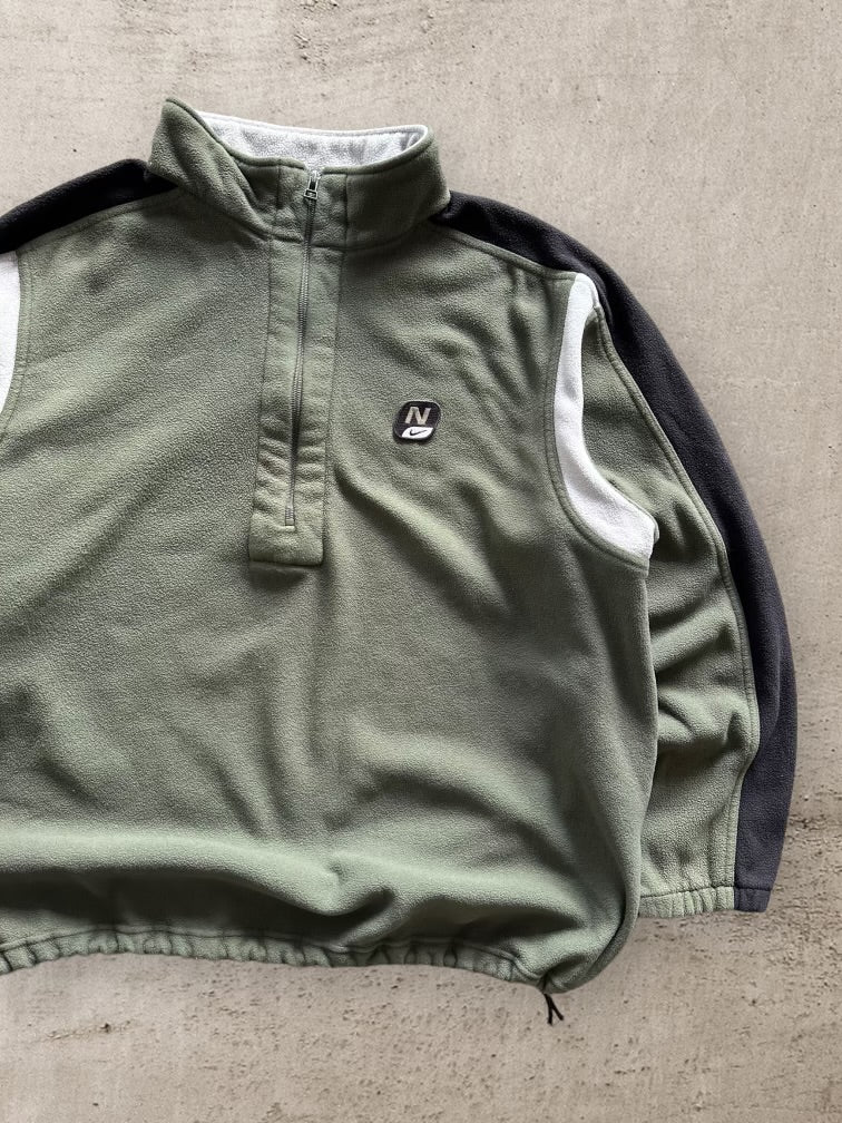 00s Nike 1/4 Zip Color Block Fleece - XXL