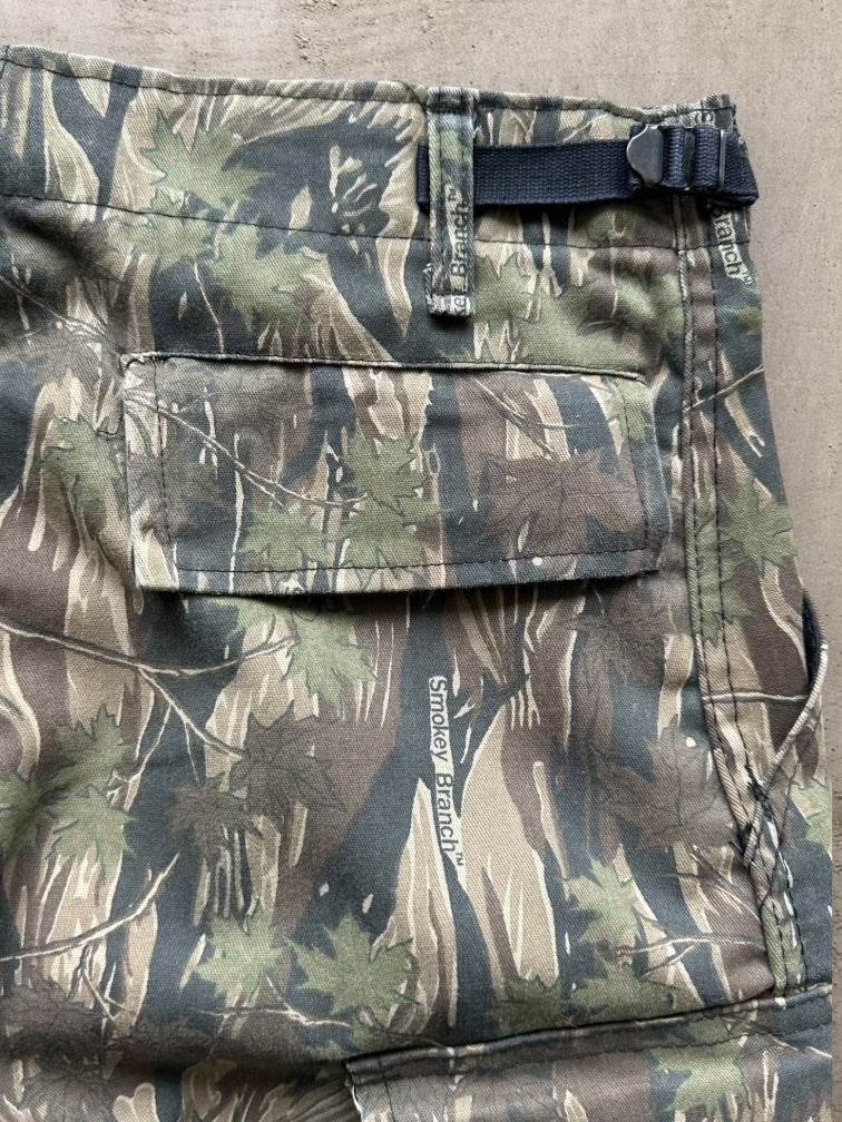 90s Real Tree Camouflage Cargo Shorts - 32