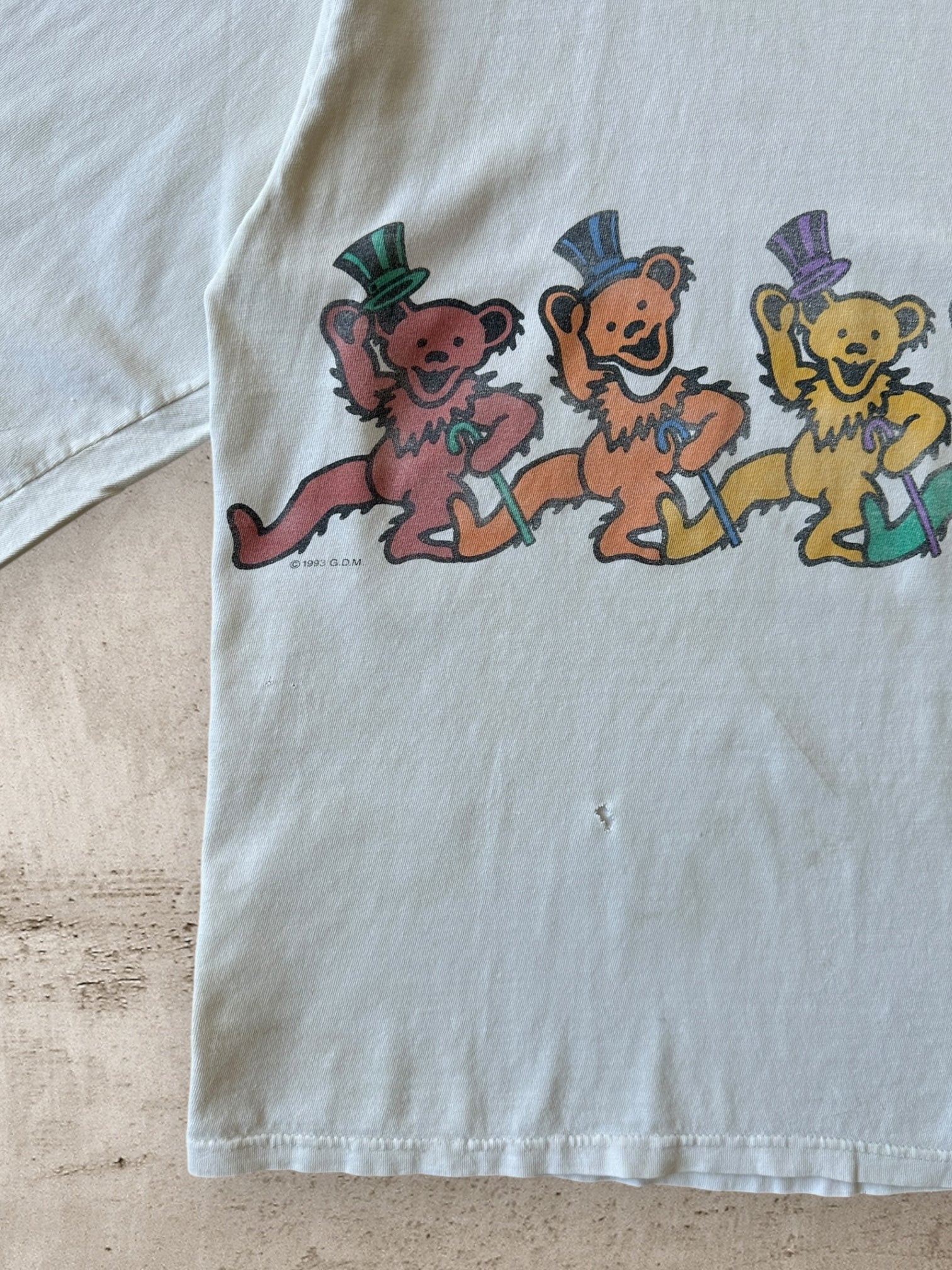 90s Grateful Dead Bears Wrap Around Graphic T-Shirt - XL