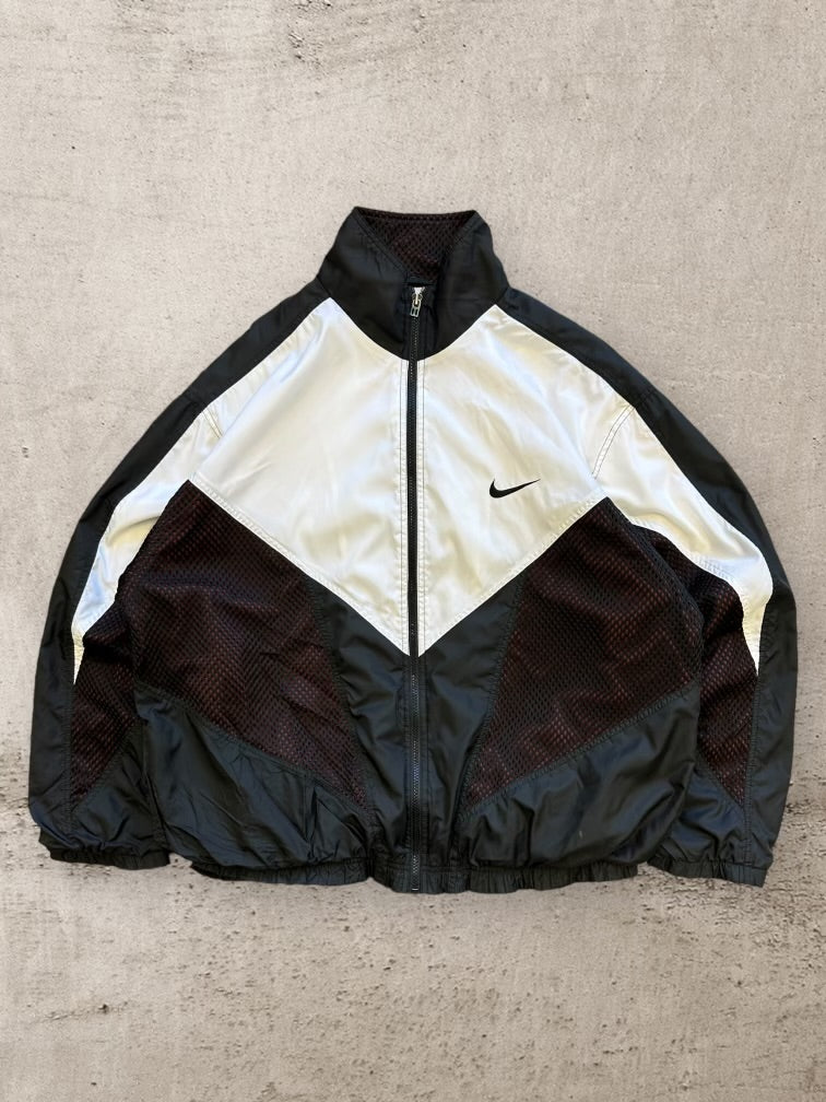 90s Nike Full Zip Colorblock Nylon Jacket - XL