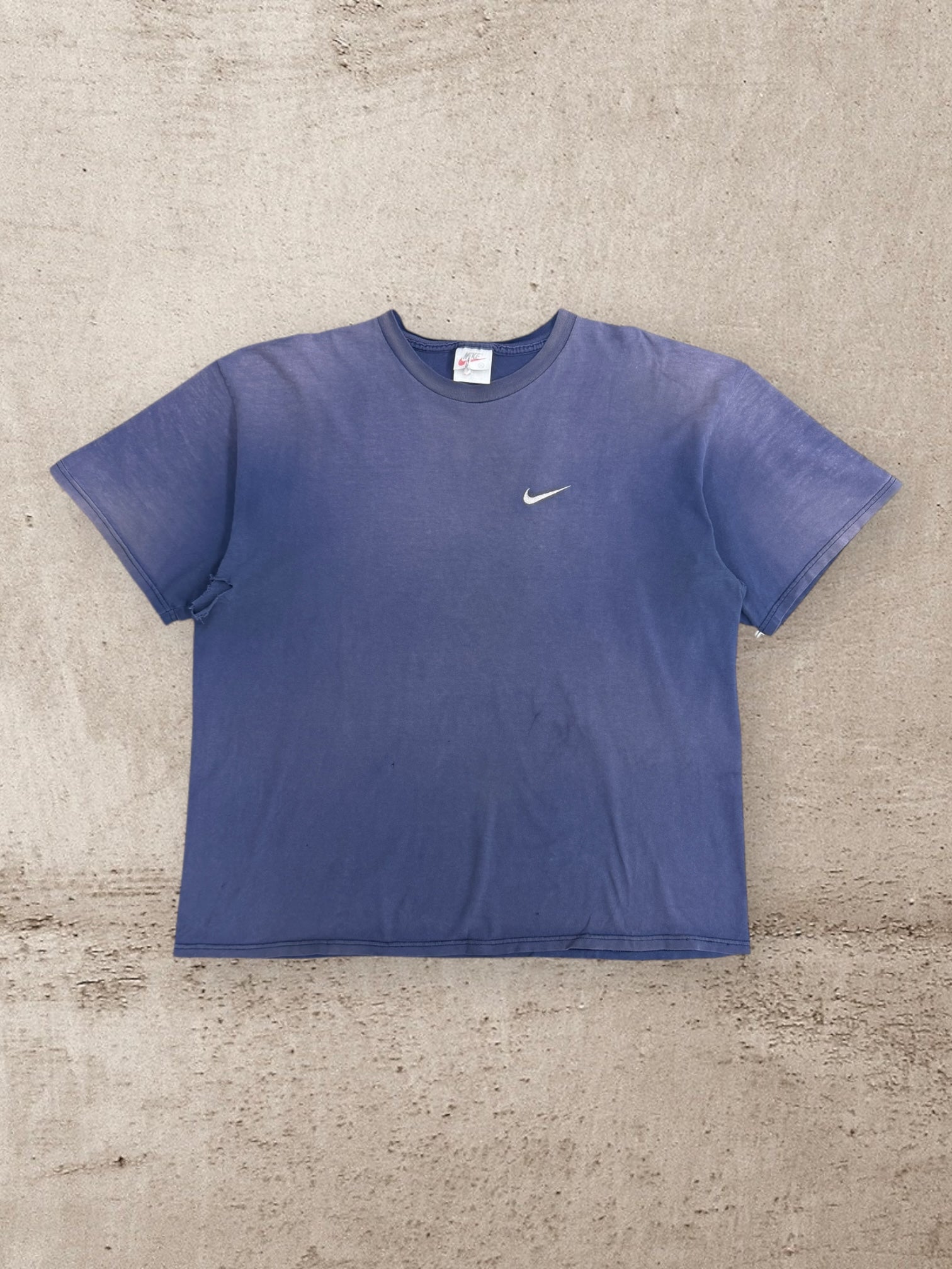 90s Nike Faded Mini Swoosh T-Shirt - XL