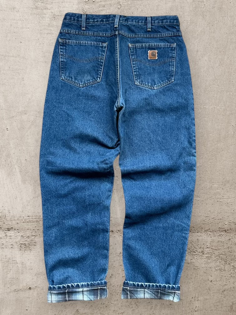 00s Carhartt Blanket Lined Denim Pants - 34