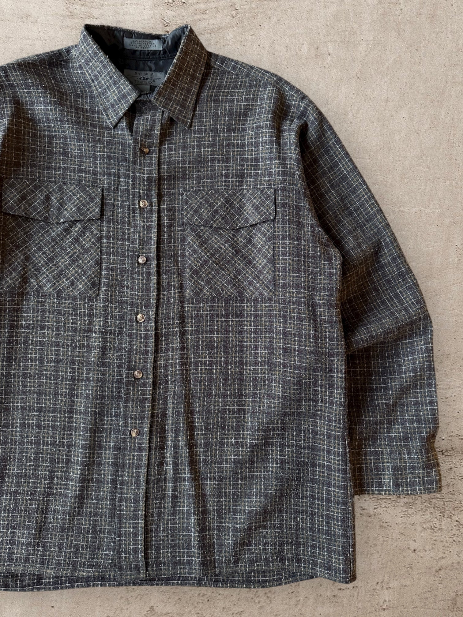 00s Bay Area Traders Plaid Flannel Shirt - XL