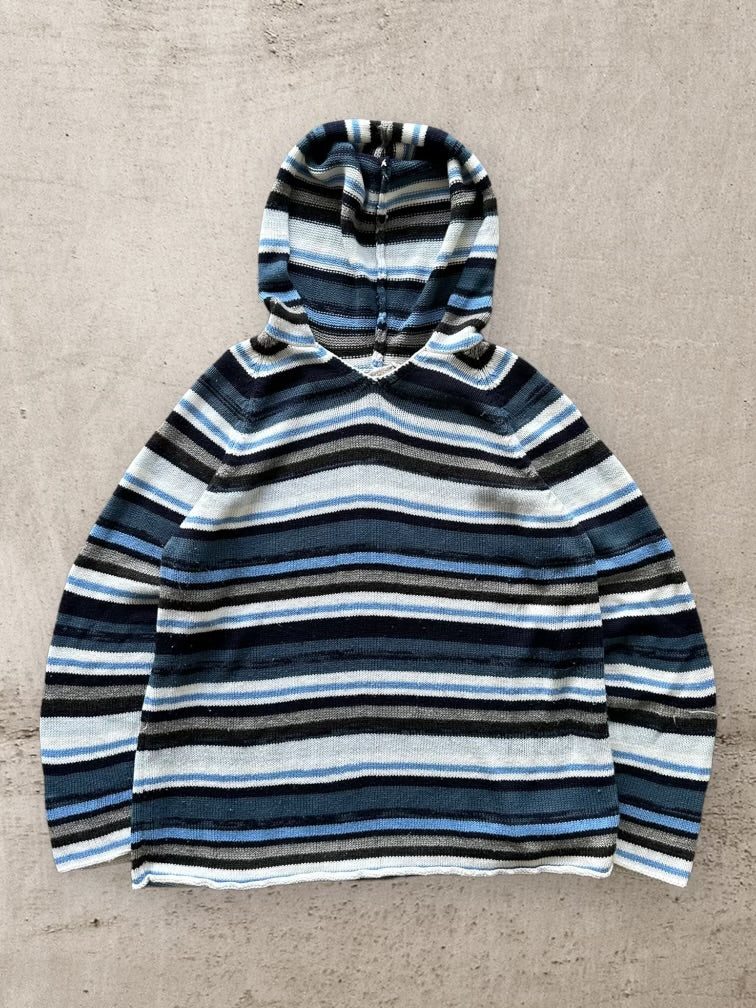 00s Fiorlini Striped Knit Hoodie - XL