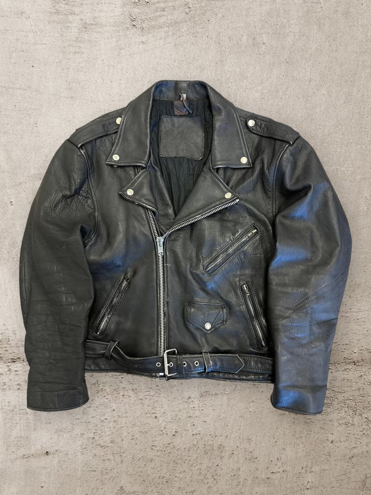 80s Leather Biker Jacket - Small – The Juncture