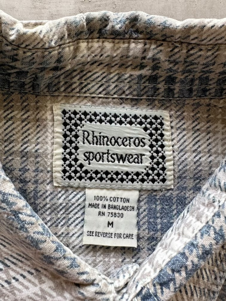 00s Rhinoceros Sportwear Plaid Flannel -  XL