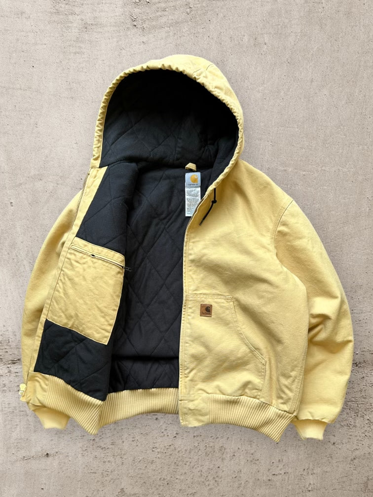 00s Carhartt サーマル裏地付きタン フード付きジャケット - L