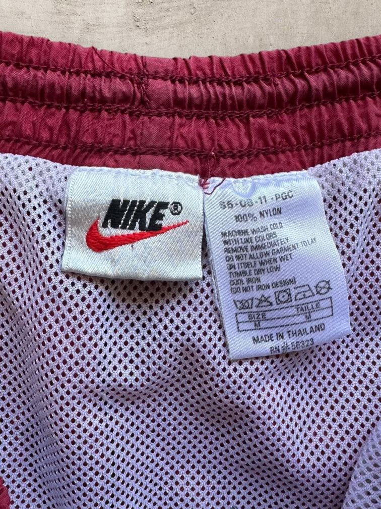 90s Nike Swoosh Nylon Shorts - Medium