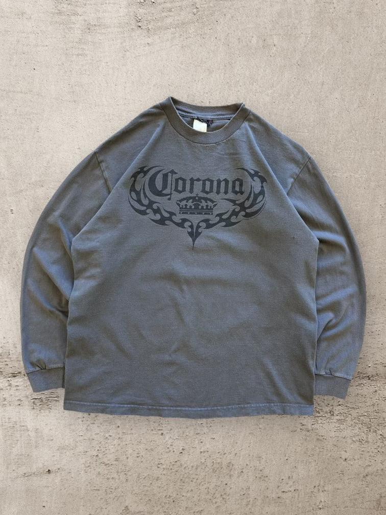 00s Corona Graphic Long Sleeve T-Shirt - Large