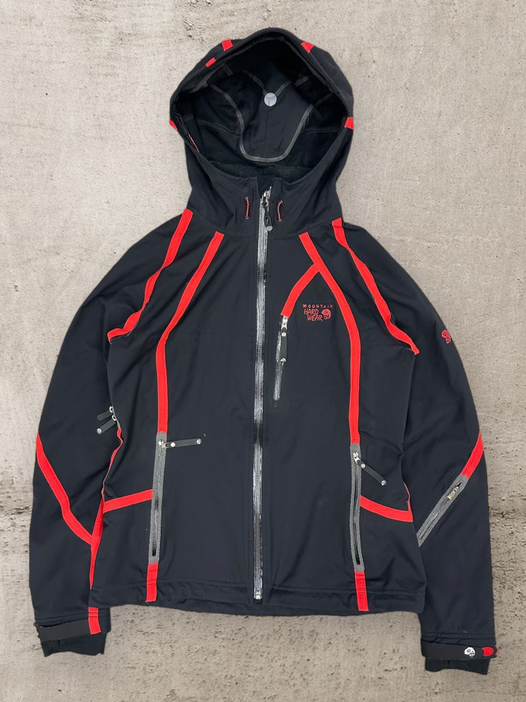 00s Mountain Hard Wear Black & Red Lined Jacket - Medium