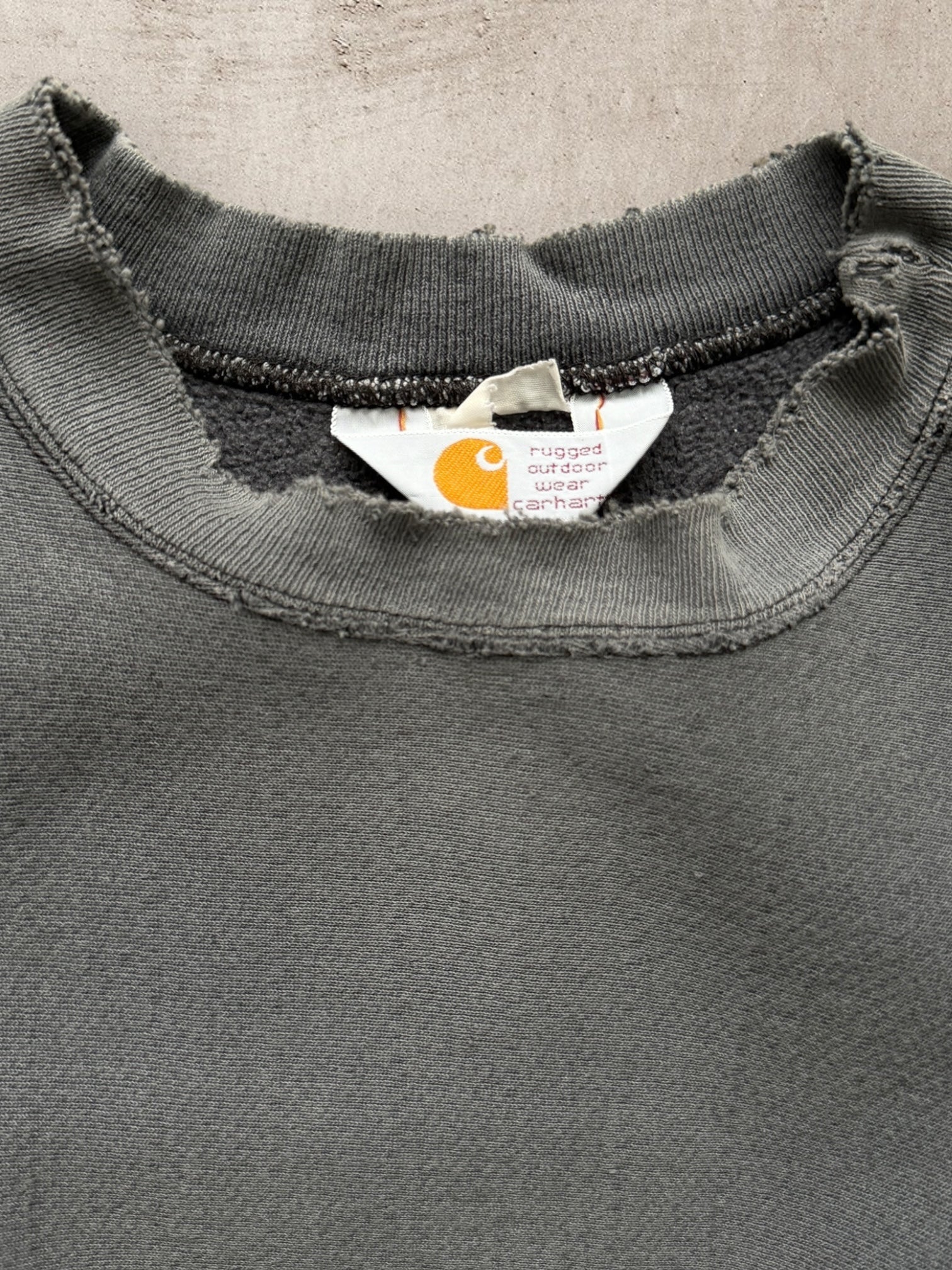 90s Carhartt Faded & Distressed Crewneck - XL