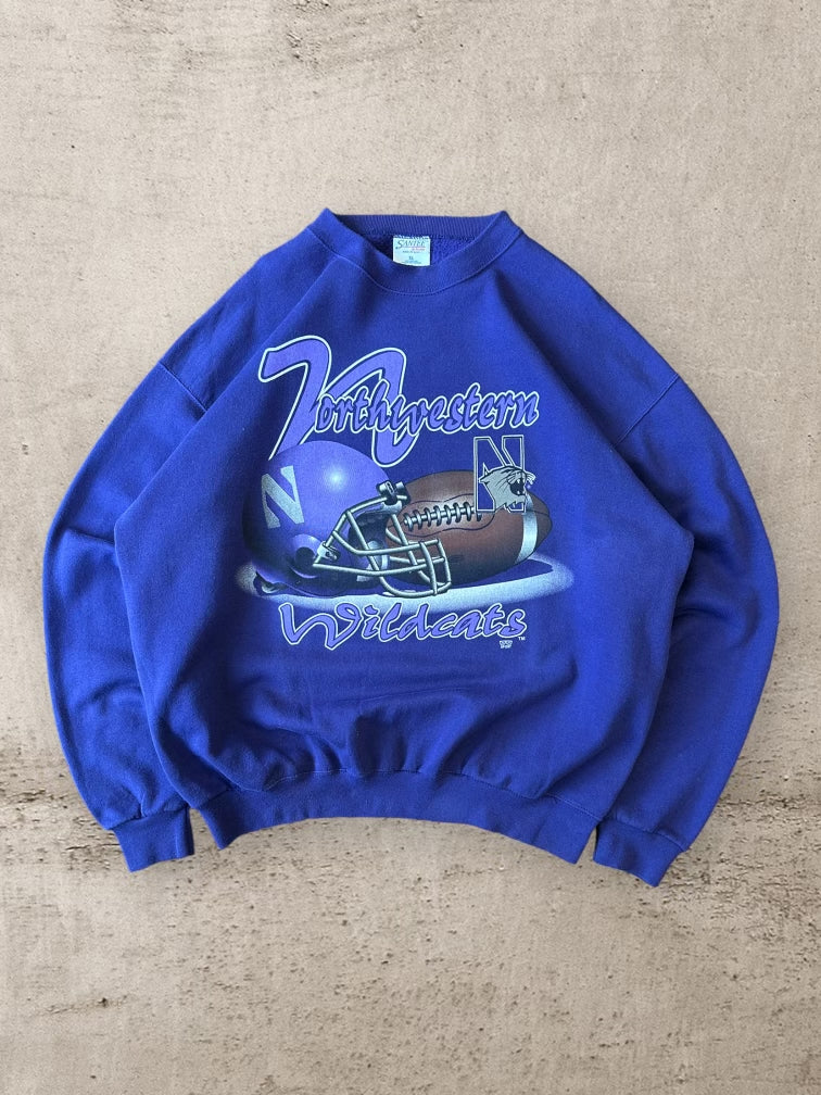 90s Northwestern Wildcats Football Crewneck - XL