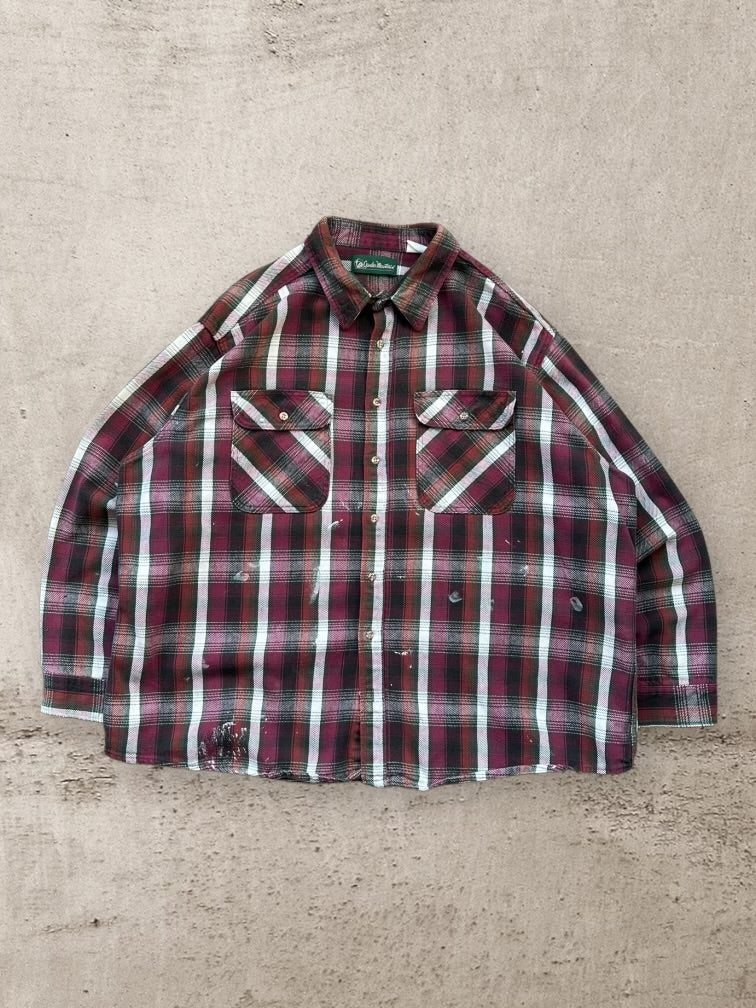 00s Gander Mountain Distressed Plaid Flannel - 3XL