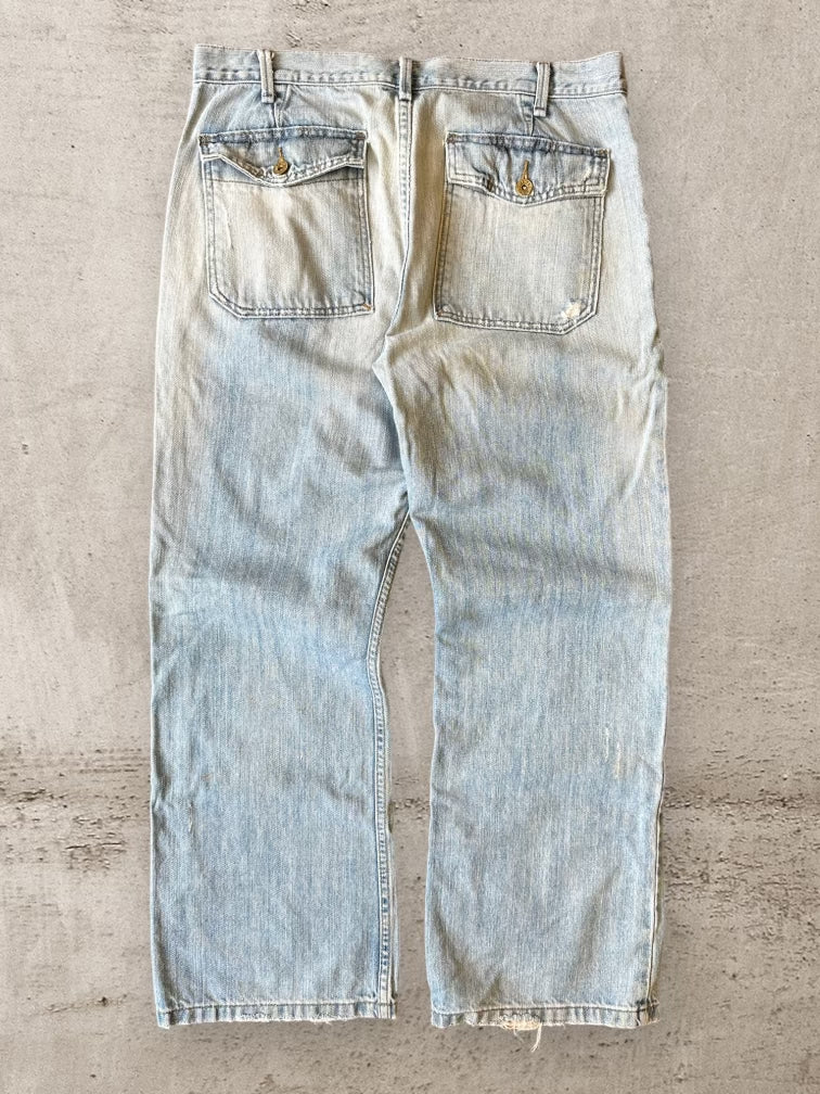 00s Old Navy Light Wash Baggy Denim Jeans - 36x30