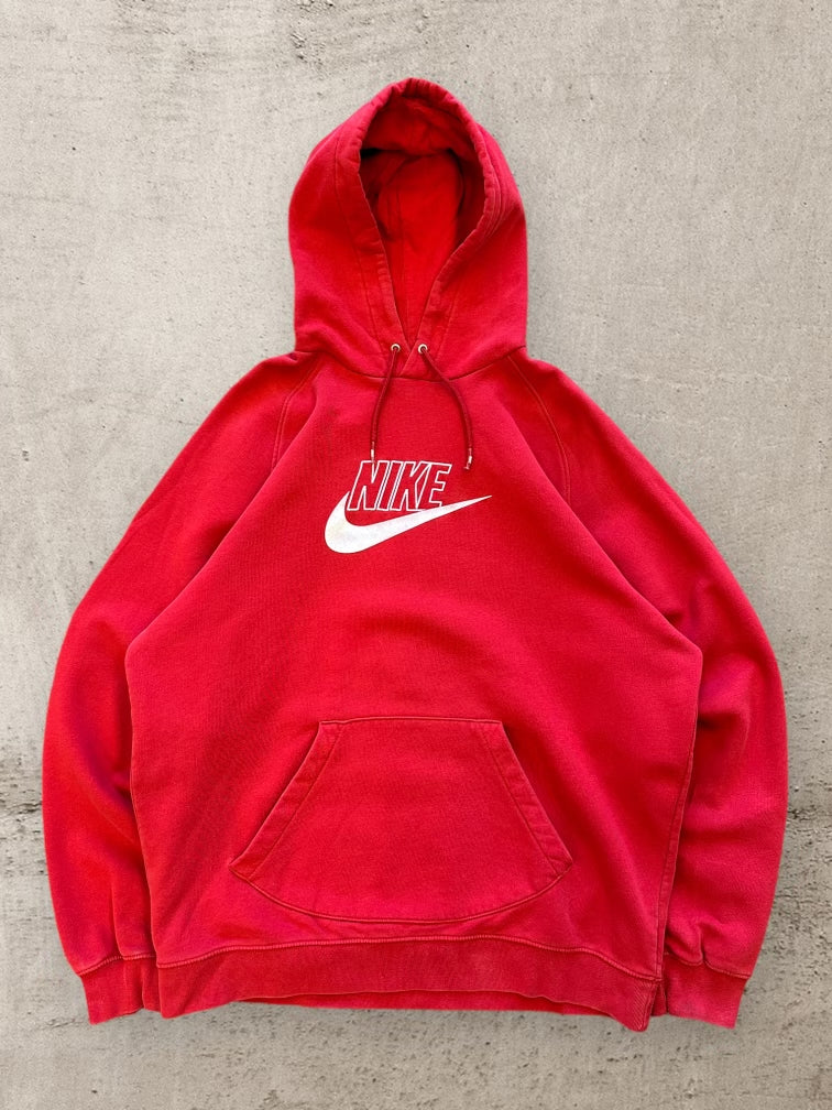 00s Nike Swoosh Red Hoodie - XL – The Juncture