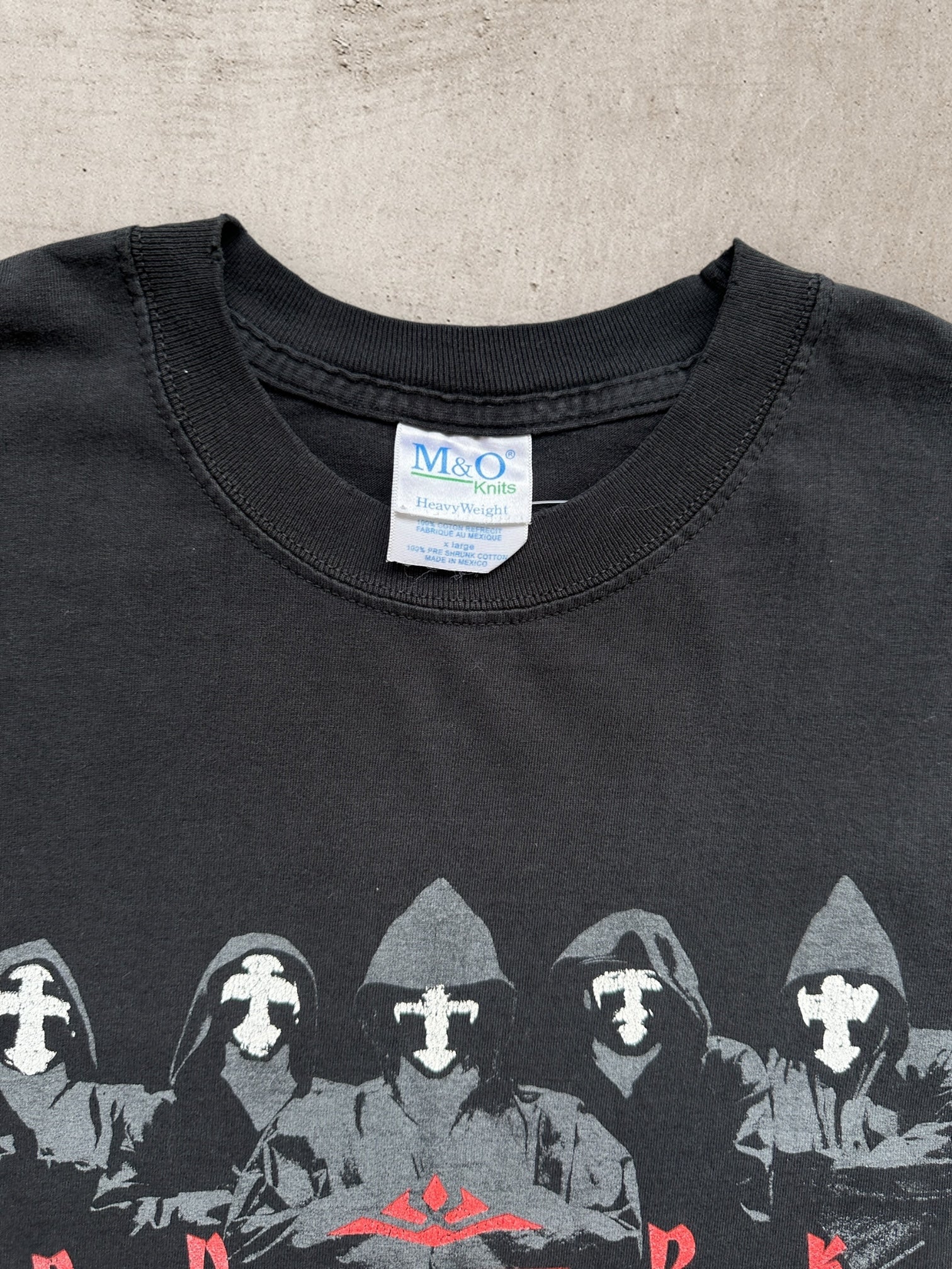 00s Dark Lotus Distressed Graphic T-Shirt - Large