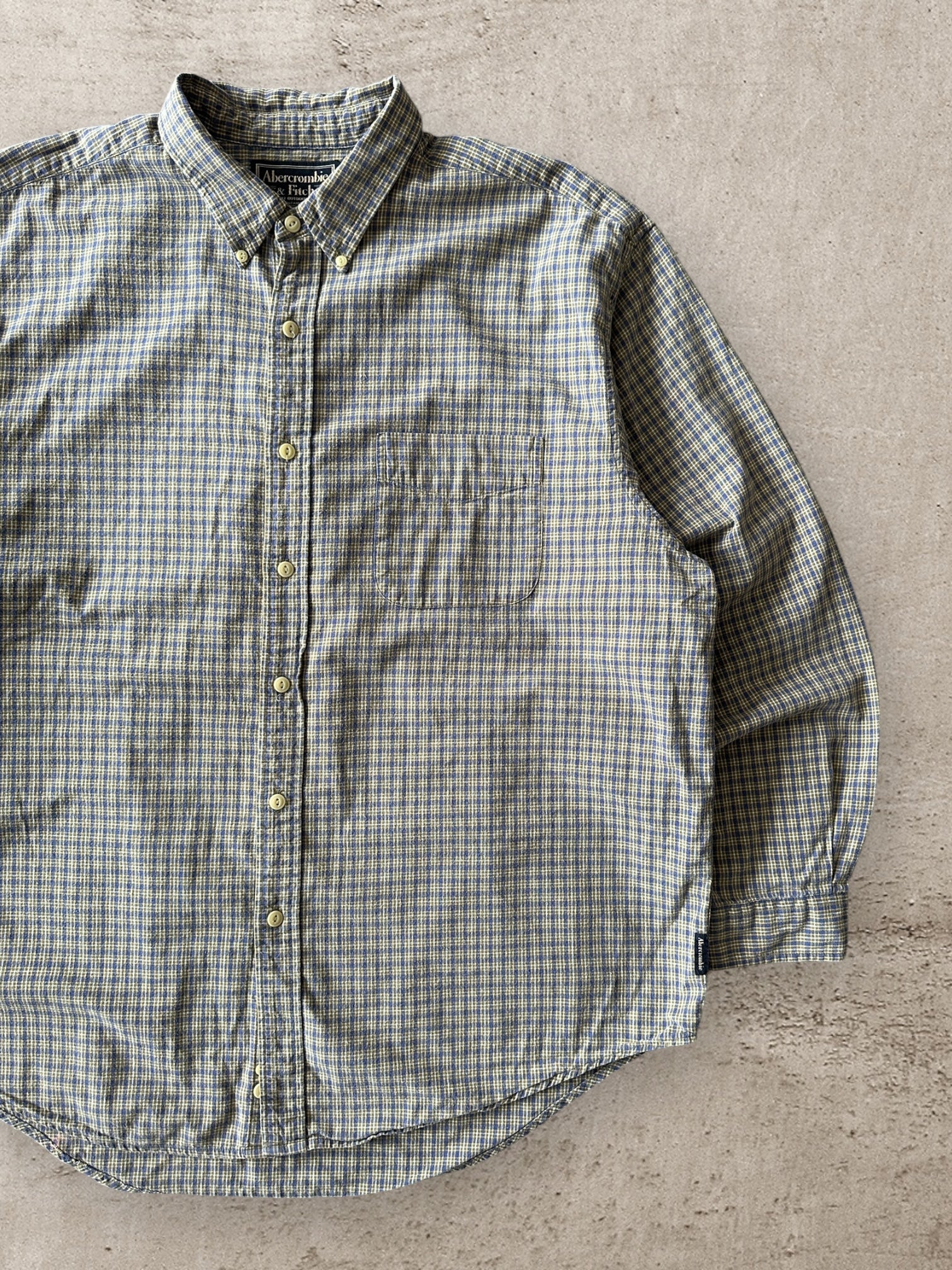 00’s A&F Plaid Flannel Shirt - XL