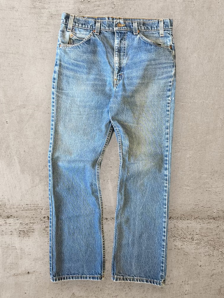 80s Levi’s 517 Orange Tab Medium Wash Denim Jeans - 33x29