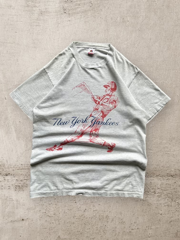 90s New York Yankees Graphic T-Shirt - XL