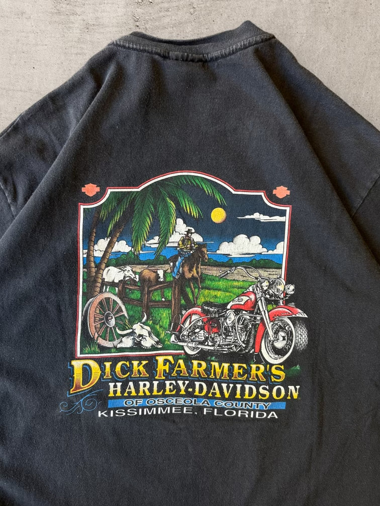 00s Harley Davidson Dick Farmers T-Shirt - XL