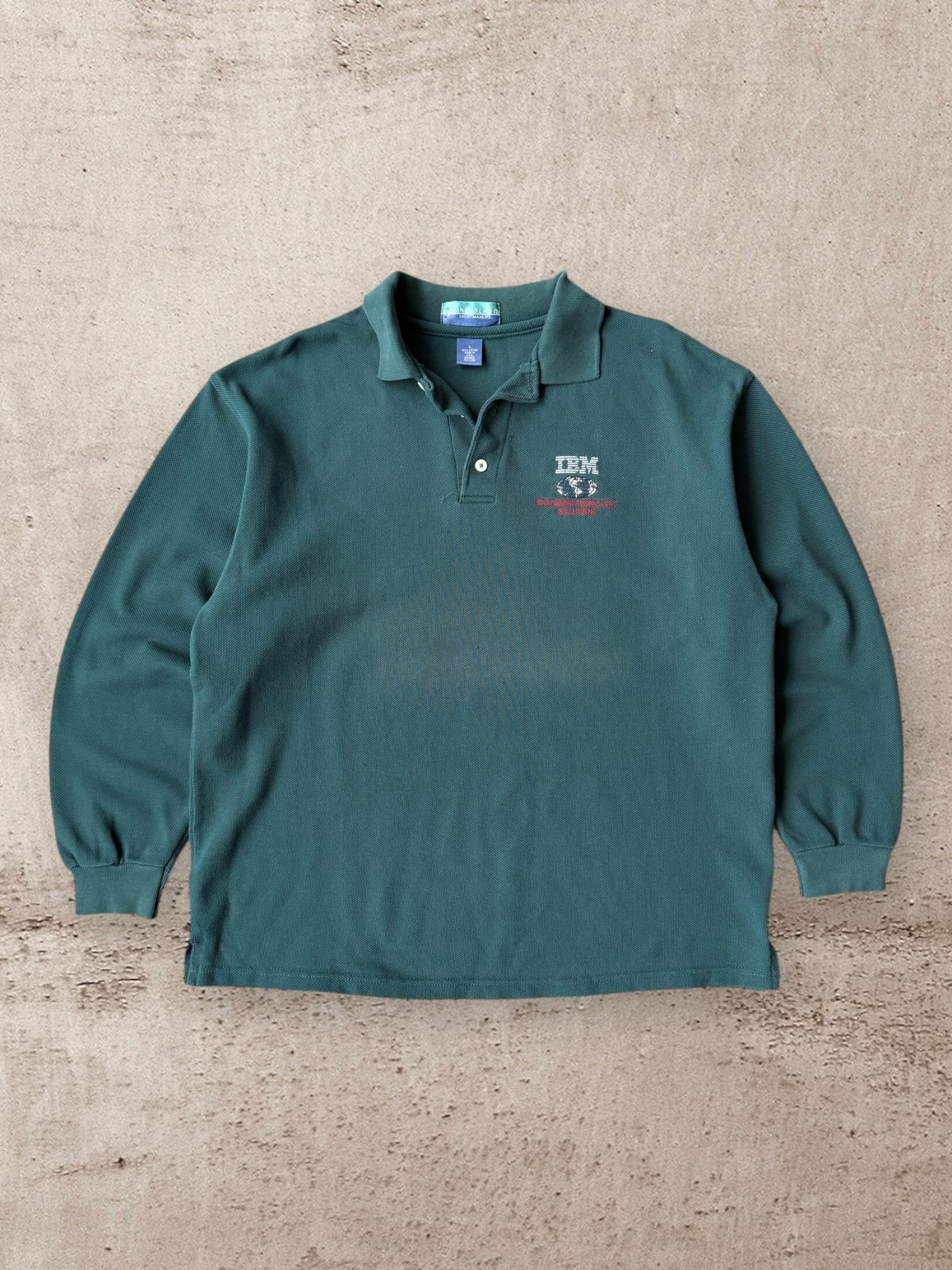 90s IBM Engineering Technology Polo Shirt -Large