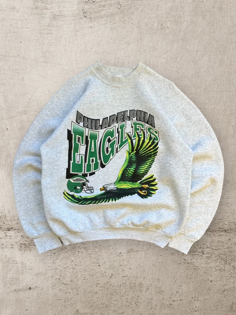 90s Philadelphia Eagles Graphic Crewneck - Large