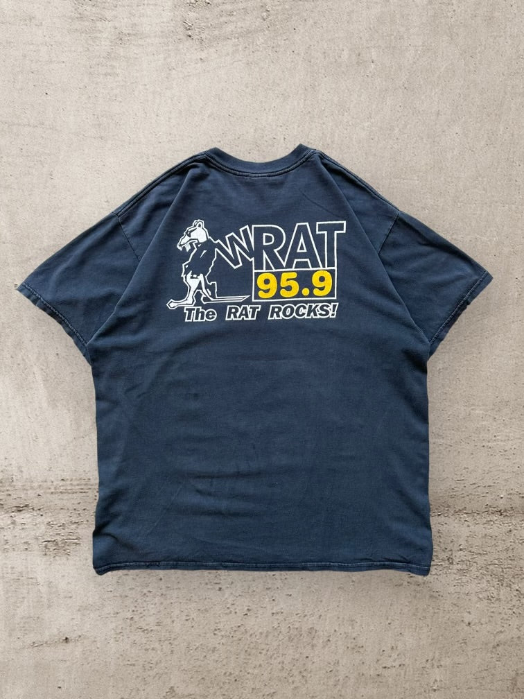 90s WRat 95.9 Radio Graphic T-Shirt - XL