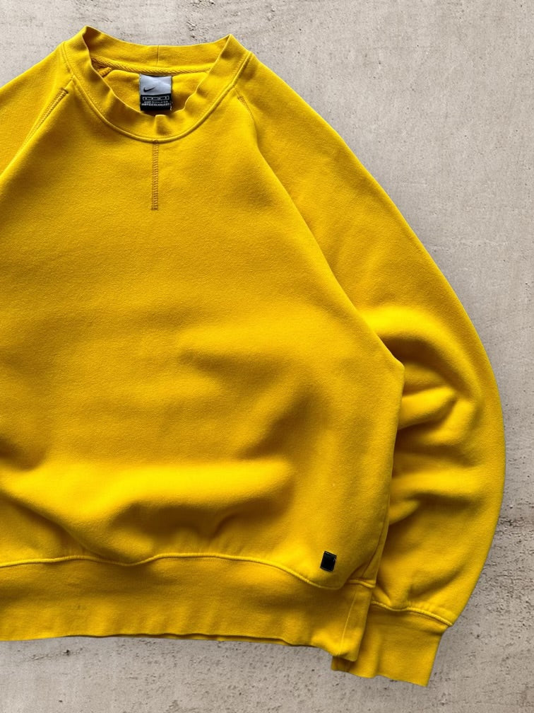 00s Nike Yellow Crewneck - Large