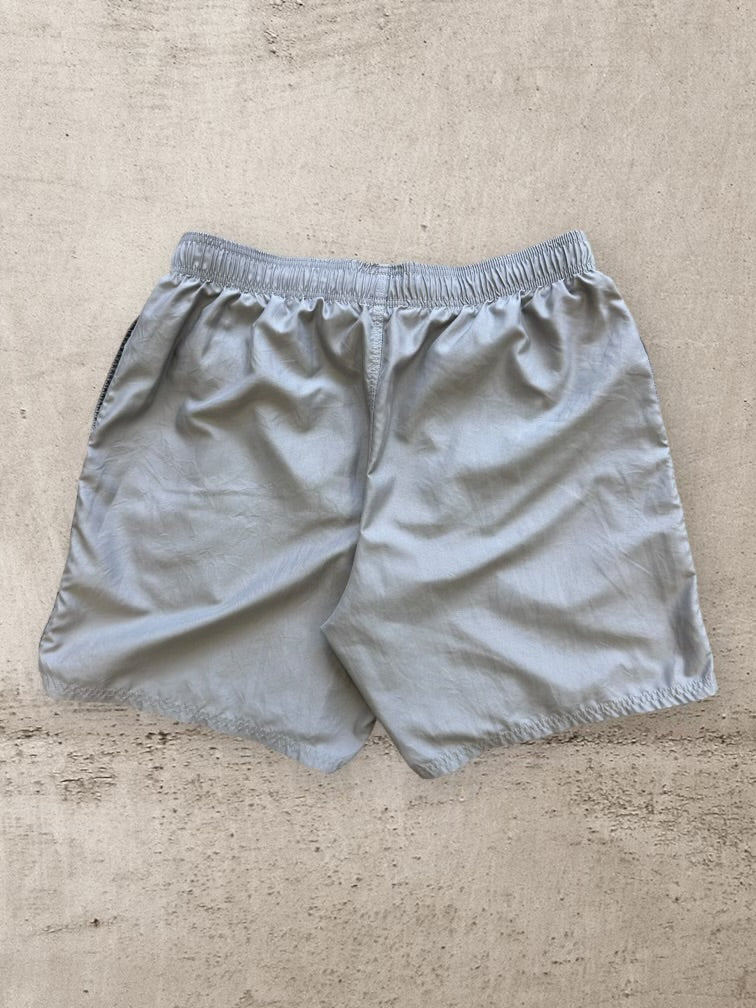 00s Nike Grey Nylon Shorts - Medium