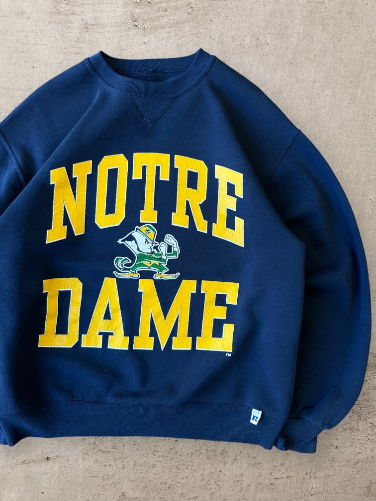 90s Russell Athletic Notre Dame Crewneck - Large