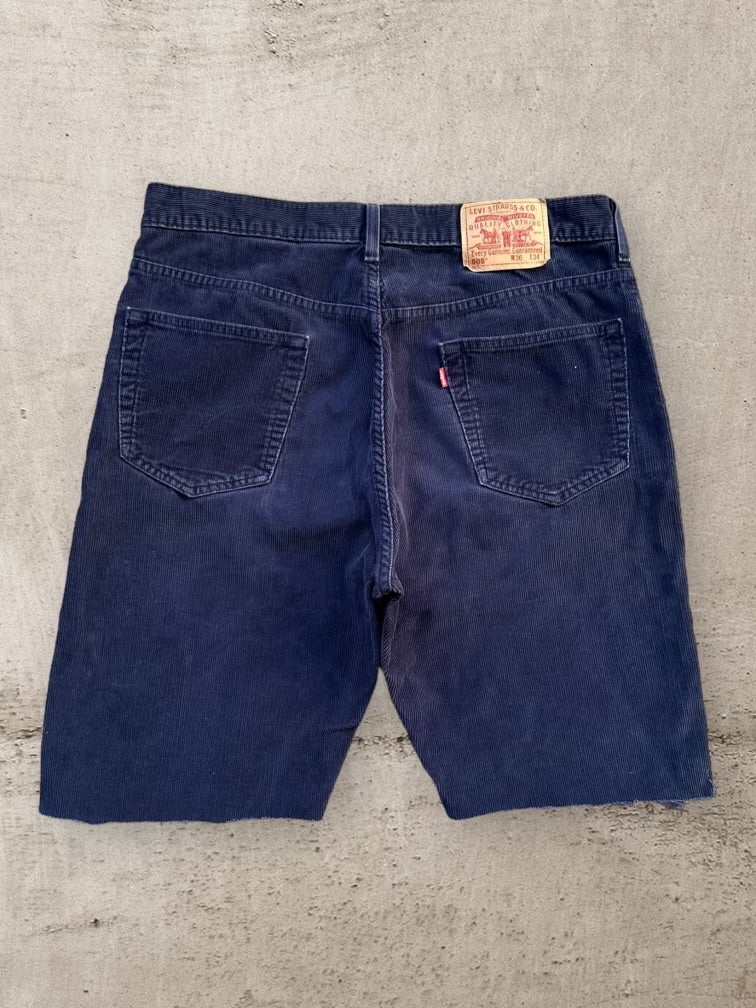 90s Levi’s 505 Cut Off Corduroy Shorts - 36
