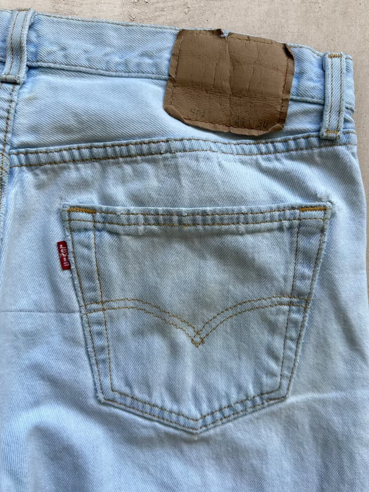 90s Levi’s 501 Repaired Denim Jeans - 34