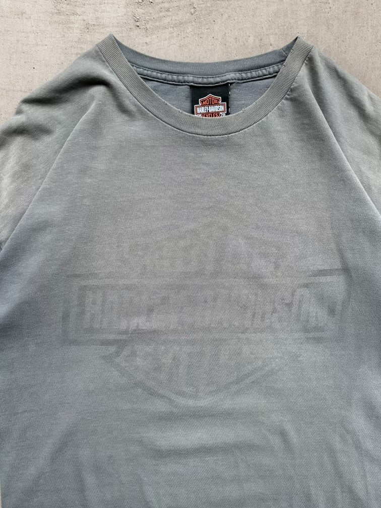 00s Harley Davidson Faded Graphic T-Shirt - XL