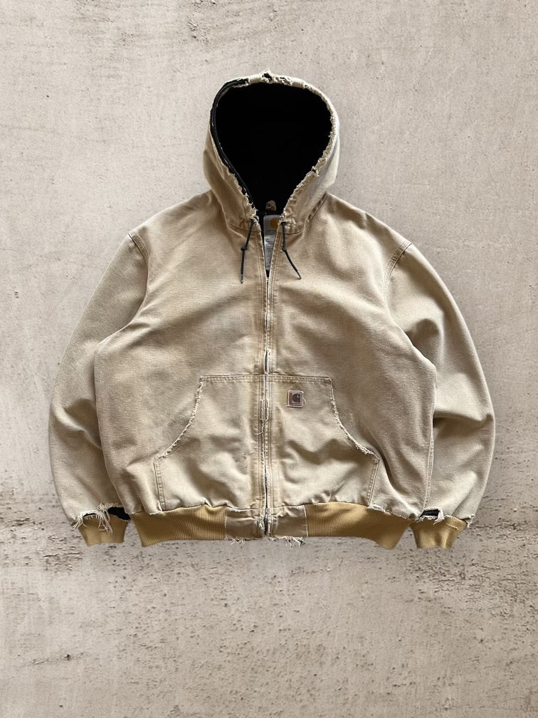 00s Carhartt Distressed Hooded Jacket - XL