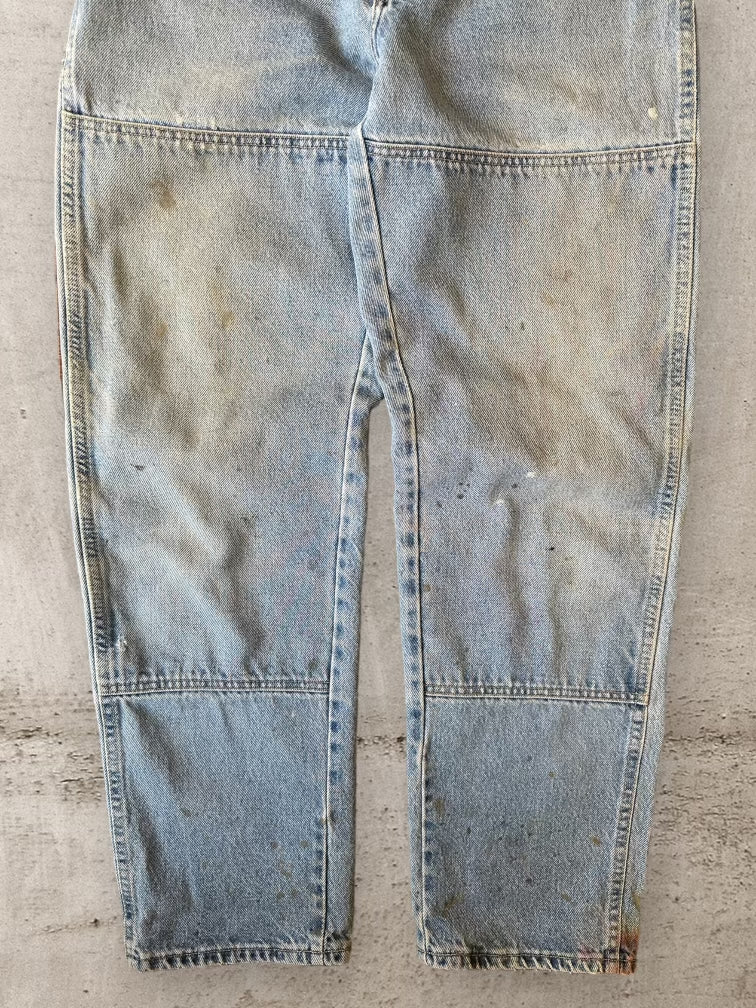 00s Dickies Double Knee Light Wash Denim Jeans - 30x31