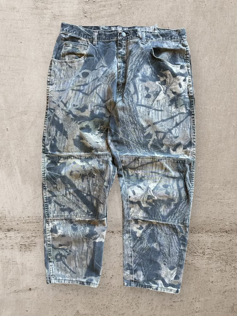 00s Wrangler Double Knee Real Tree Camouflage Pants - 37