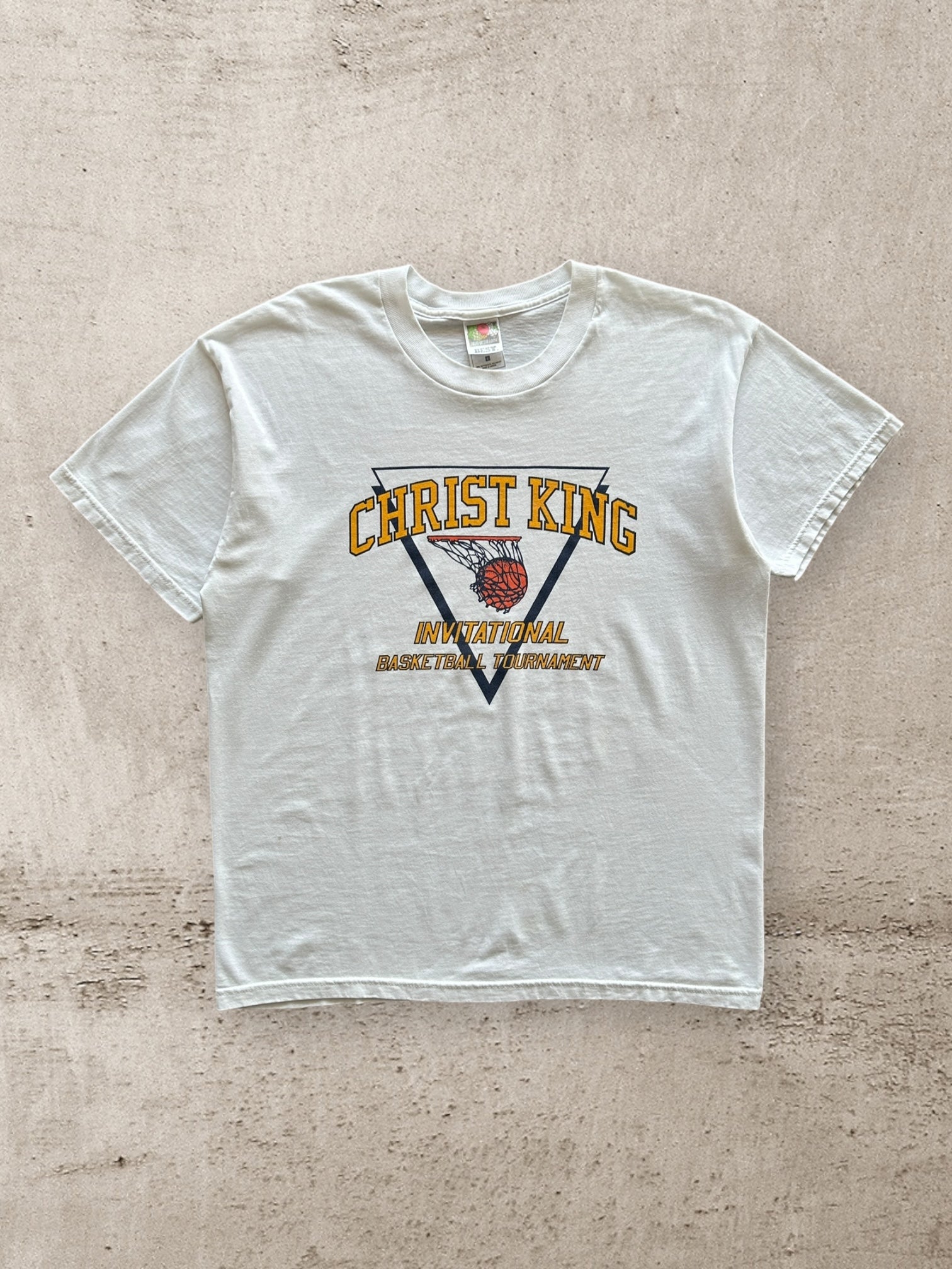 90s Christ King Basketball Graphic T-Shirt - Large