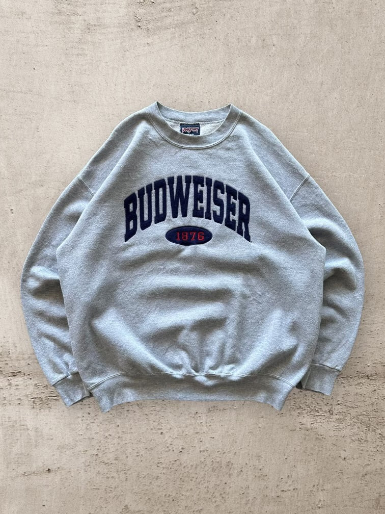 90s Budweiser Spellout Crewneck - XL