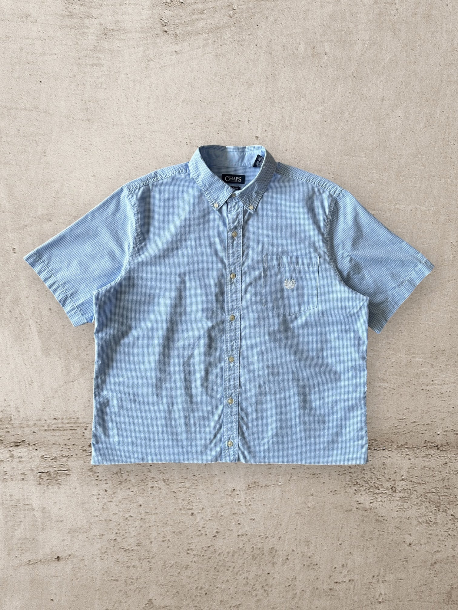 00’s Chaps Cropped Button Up Shirt - XL