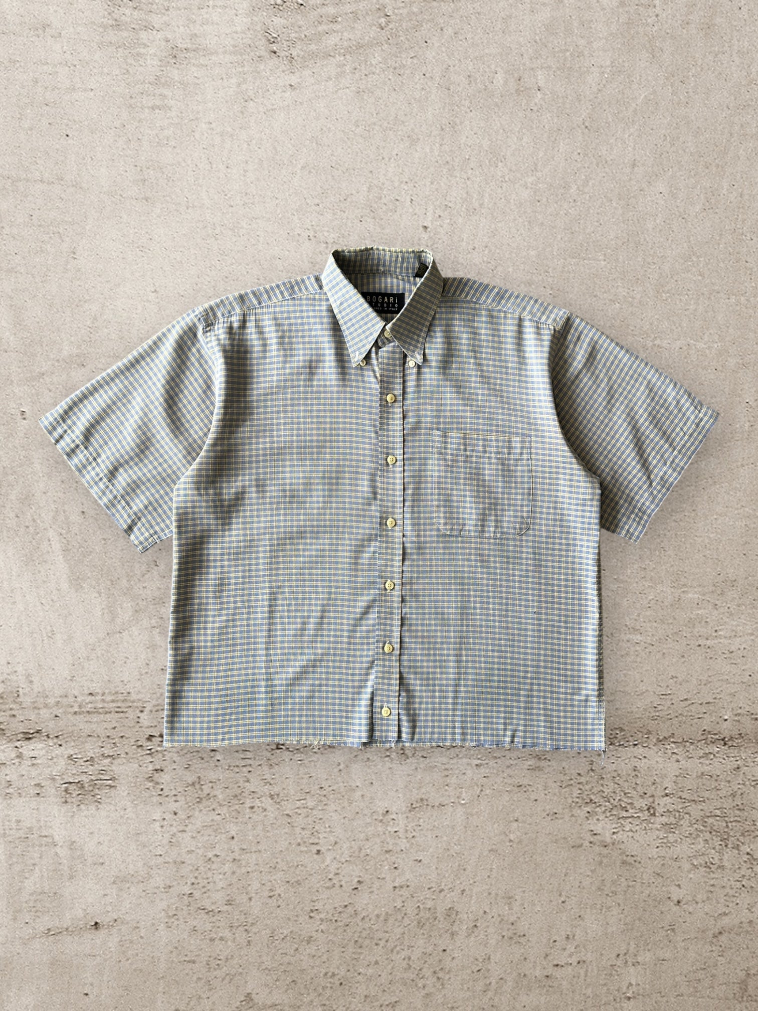 00’s Bogari Cropped Button Up Shirt - Medium