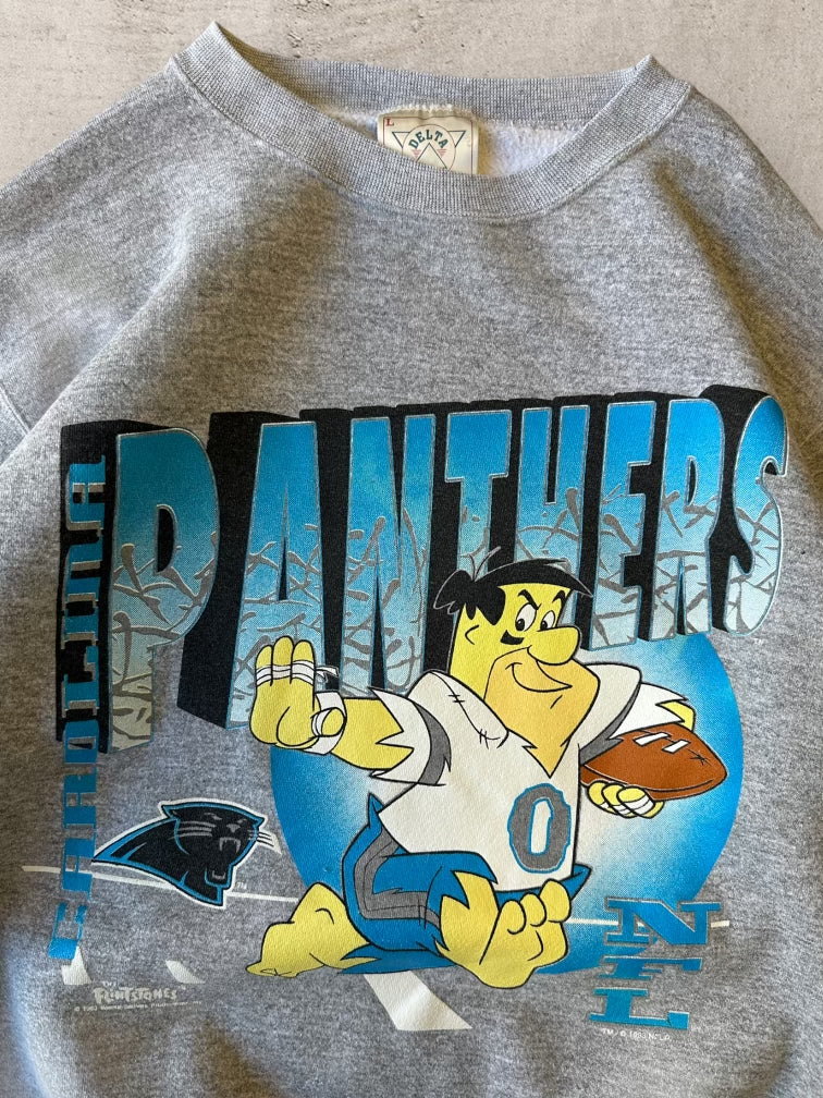 Vintage Early 90s NFL Carolina Panthers x Flintstones Crewneck shops Sweatshirt- M