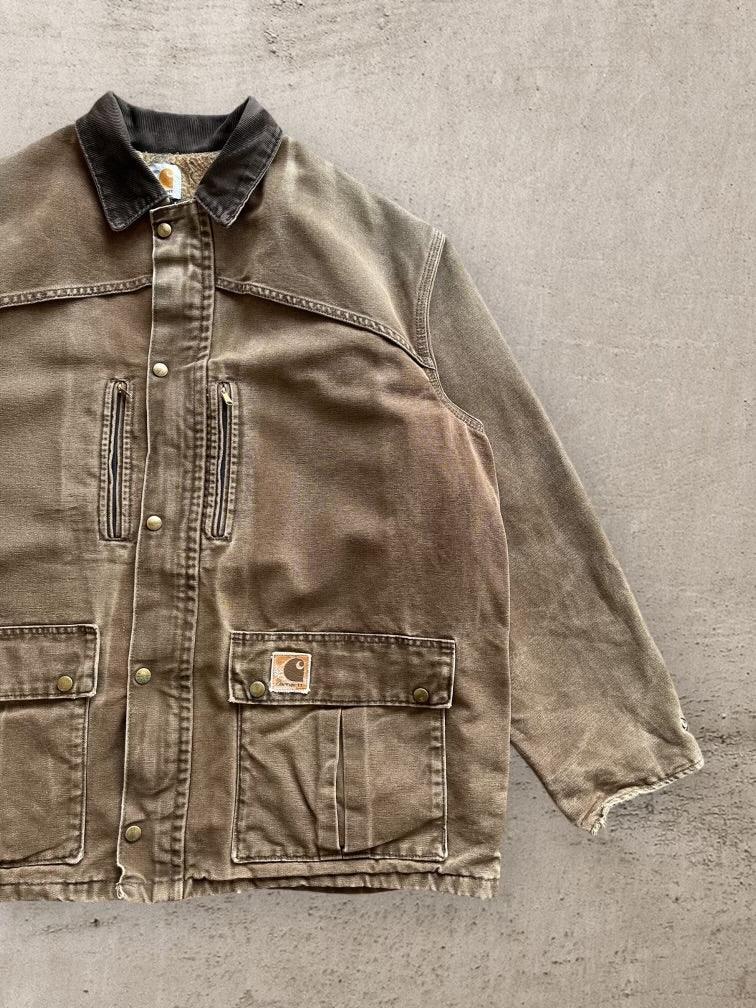 90s Carhartt Wool Lined Chore Jacket - XXL