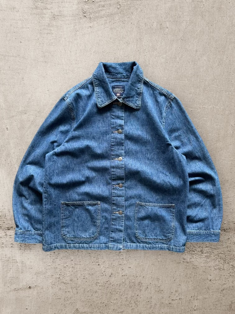 00s Faded Glory Denim Button Up Jacket - Large