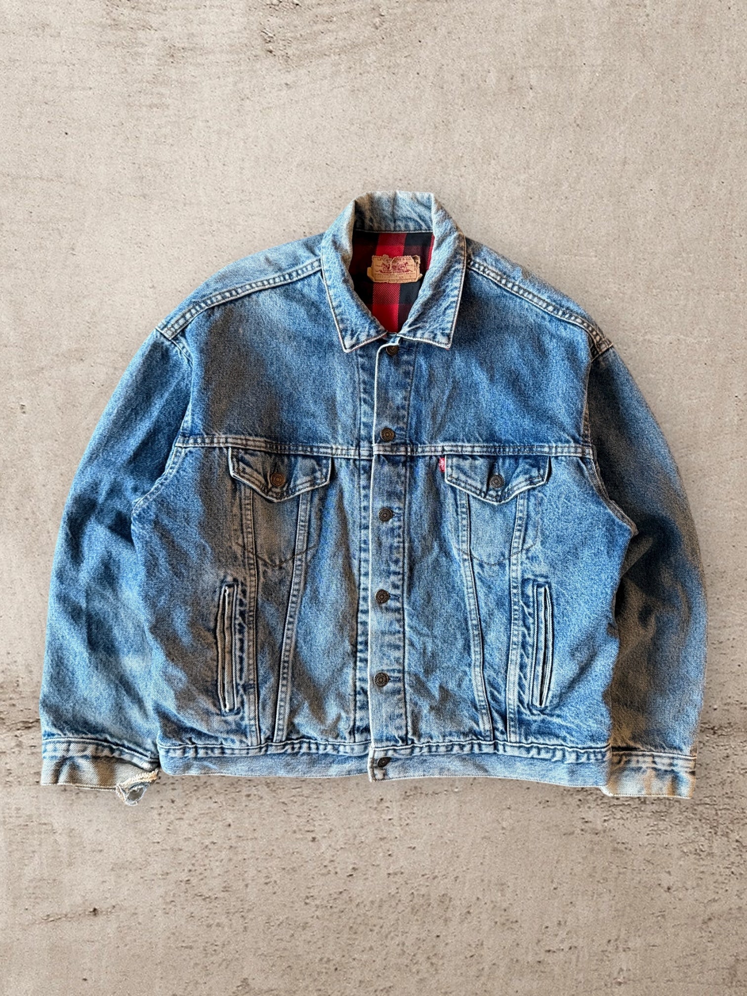 80s Levi’s Flannel Lined Denim Jacket - Large