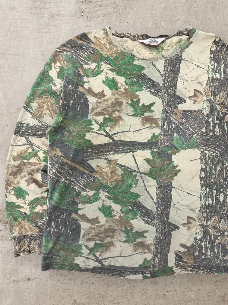 90s Redhead Real Tree Camouflage T-Shirt - Large