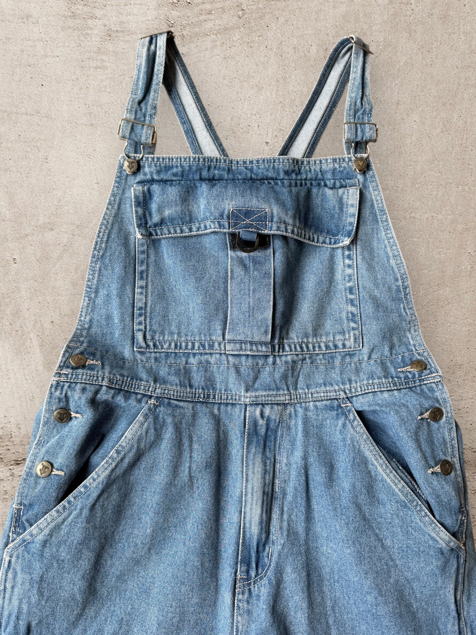 00s Denim Cargo Overalls -
