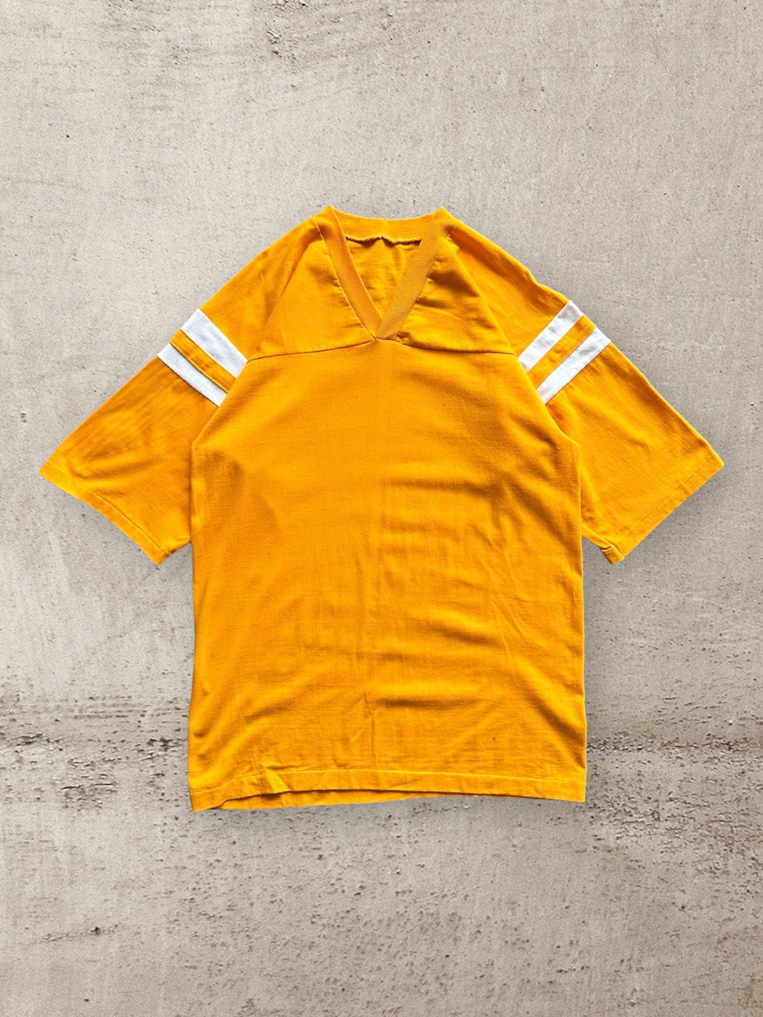 80s Yellow Striped Jersey - Medium