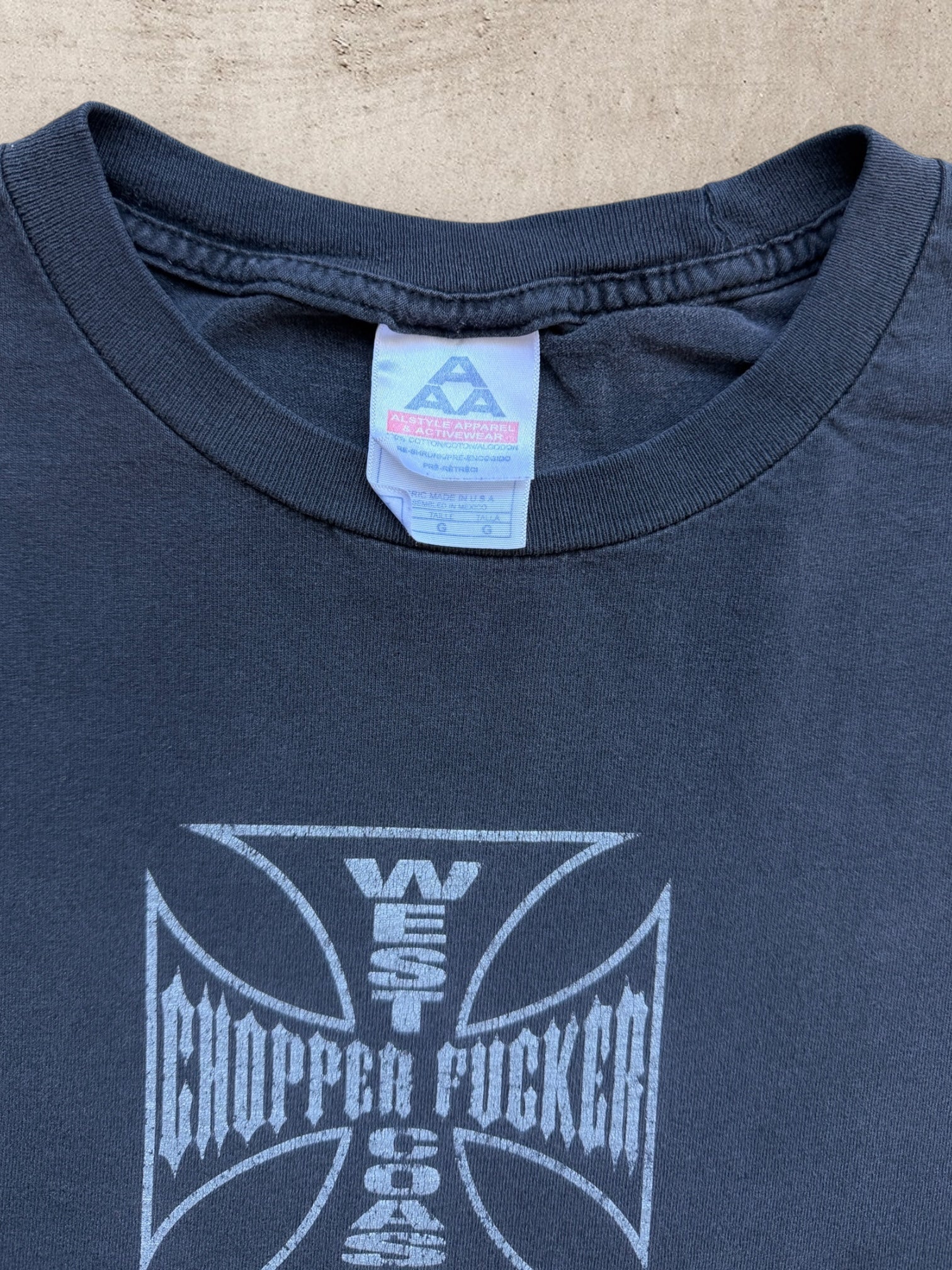 90s West Coast Chopper Fucker Graphic T-Shirt - Large